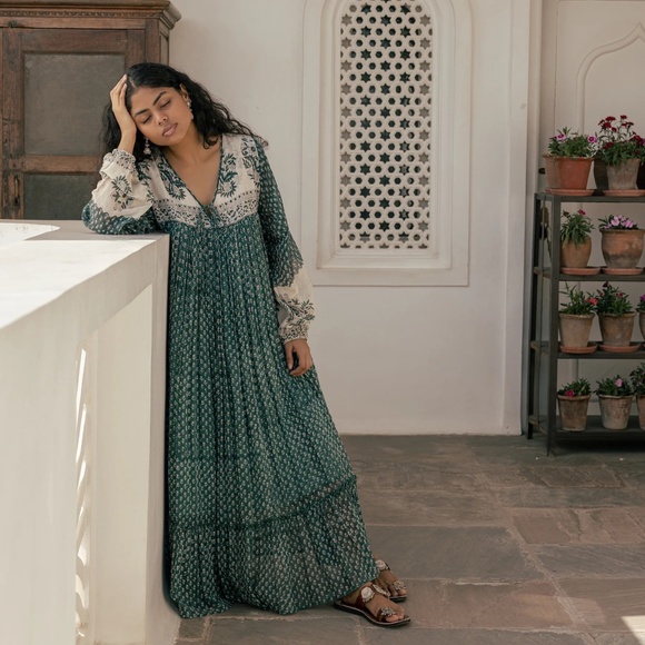 Daughters of India Rooh Bohemian Maxi Dress - Picture 10 of 14